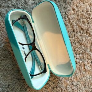 Kate Spade Tortoise Shell Glasses with Teal Accents